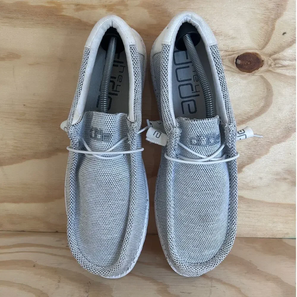 Hey Dude - Wally Sox - Loafers - Gray/Whitw - Men's - 15 - 110350703